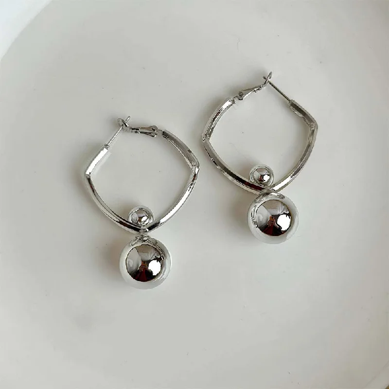 women’s custom-designed earrings-Milo Earrings (Silver)