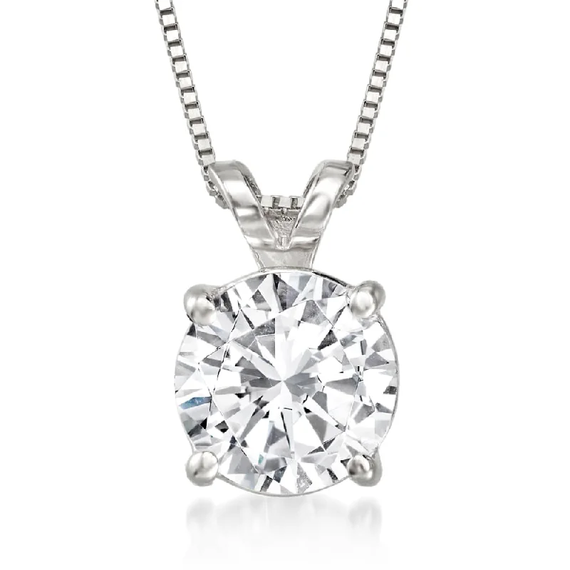 women’s art deco necklaces-Tidewater Classic 1/3CT Solitare Necklace