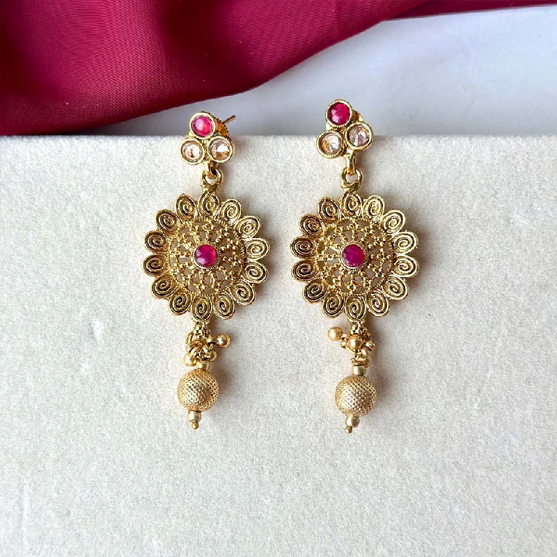 women’s luxury diamond earrings-Zhuri Earrings (Ruby)