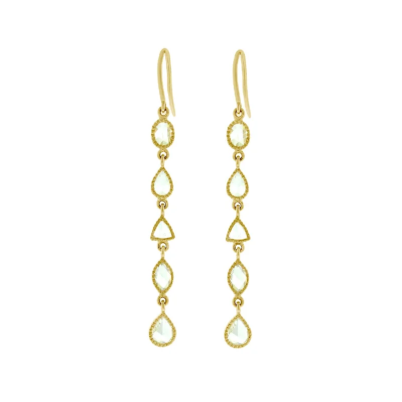 women’s handmade earrings-Leanne Diamond Drop Earrings