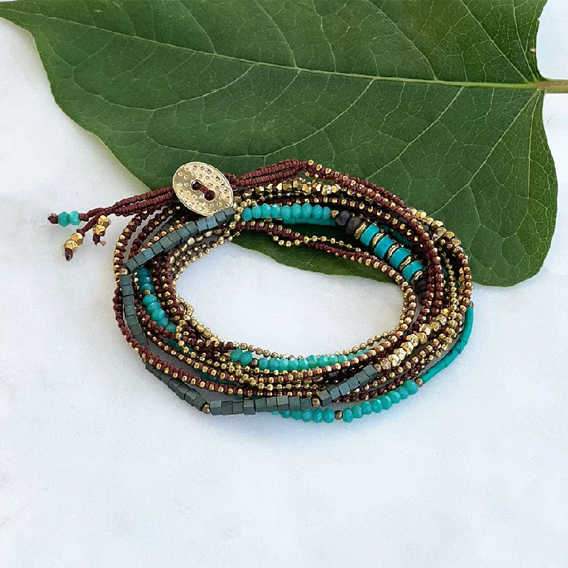 women’s bohemian bracelets-Wrapped In Love Bracelet/Necklace, India