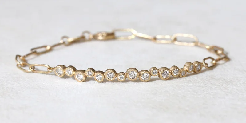 women’s sparkling bangle bracelets-15 bezel bracelet