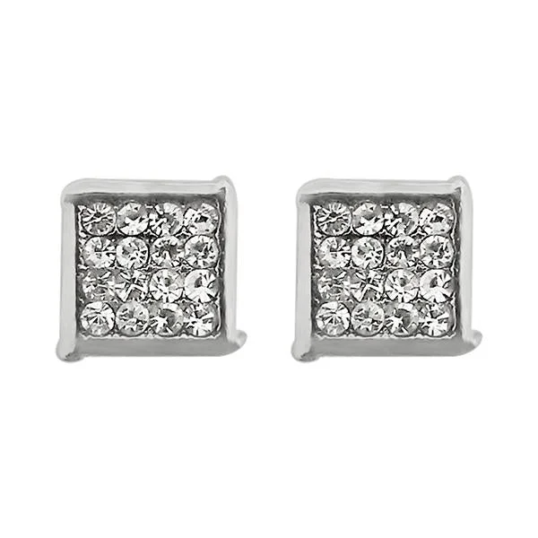 women’s stud earrings-Kriaa Austrian Stone Silver Plated Pack Of 6 Stud Earrings