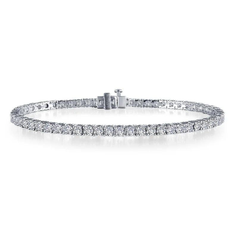 women’s minimalist bracelets-Lafonn Simulated Diamond 8.50ct. Classic Tennis Bracelet B3003CLP