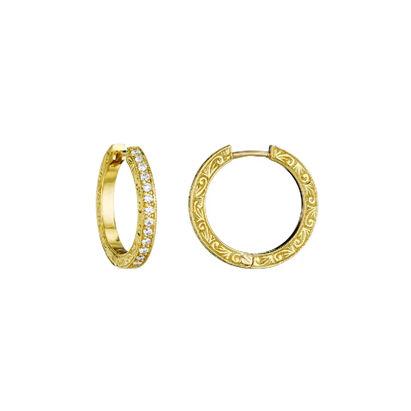 women’s nature-inspired earrings-Petite Hoop Earrings