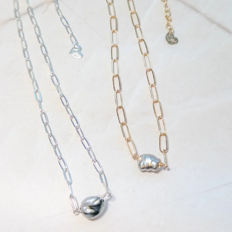 women’s layered necklaces-Keshi Taha'a Necklace