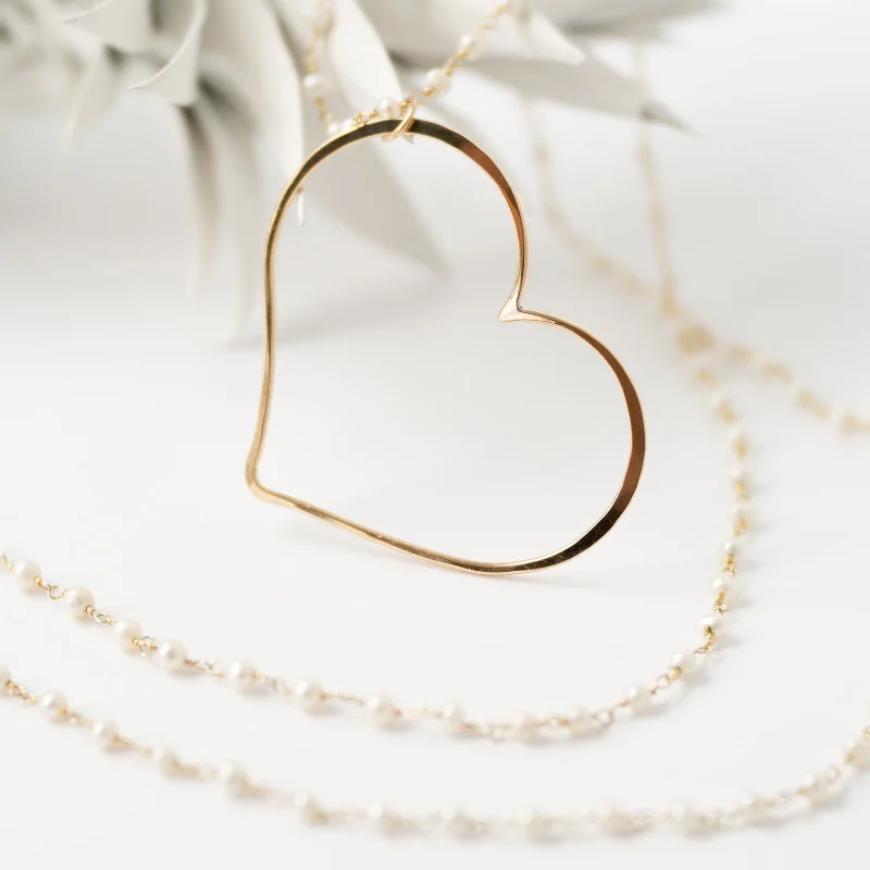 women’s elegant necklaces-Big Love Whisper Necklace