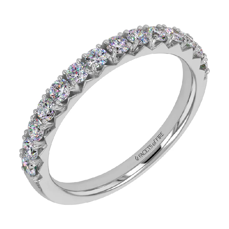 women’s diamond engagement rings-14KWG 0.62CTW FOF DIA LADIES WEDDING BAND