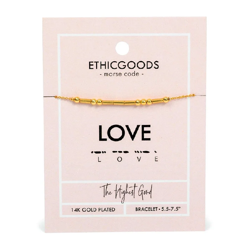 women’s bracelets-Morse Code "Love" Bracelet, Thailand