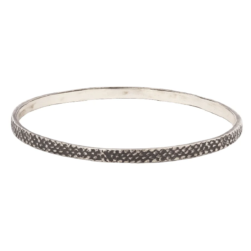 women’s personalized bangles-Snakeskin Bangle