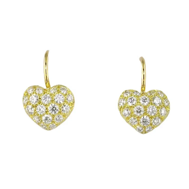 women’s chic earrings-Pav√© Sweetheart Earrings