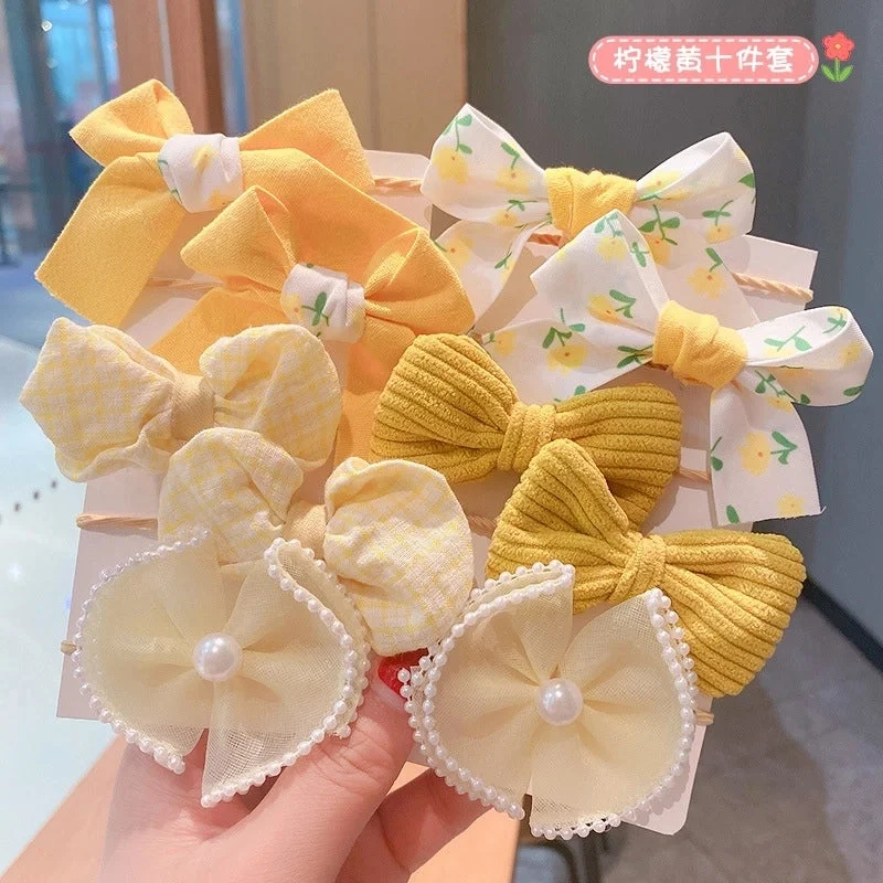 Lemon Yellow 10-Piece Set (Rubber Band Bag)