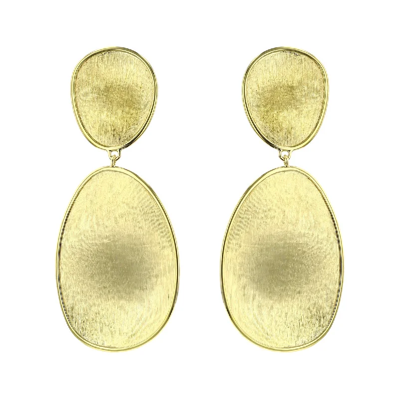 women’s infinity earrings-Marco Bicego Lunaria Double Drop Earrings