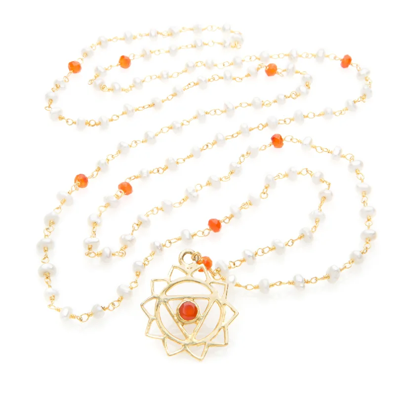 women’s wedding necklaces-Manipura Chakra Pendant Necklace