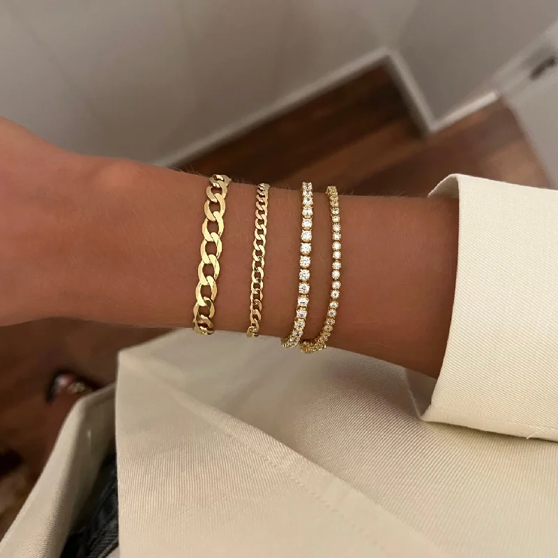 women’s chic bracelets-Mini Cuban Bracelet