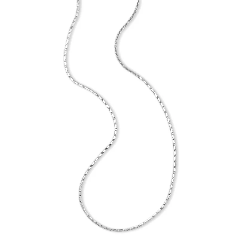 women’s choker necklaces-Lumina Chain Necklace, 20 Inches, 14K White Gold