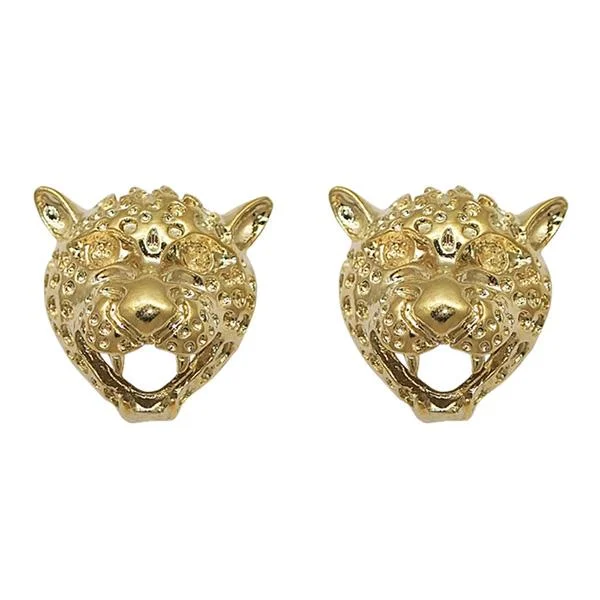 women’s crystal drop earrings-Tip Top Fashions Gold Plated Stud Earrings - 1302840