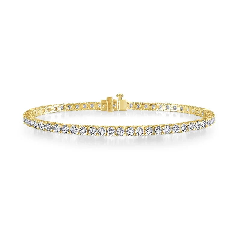 women’s modern bangles-Lafonn Simulated Diamond 3.25ct. Classic Tennis Bracelet B3002CLG70