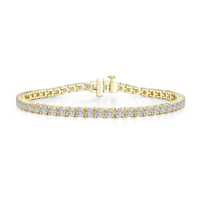 women’s leather bangles-Lafonn Simulated Diamond Classic Tennis Bracelet B2001CLG