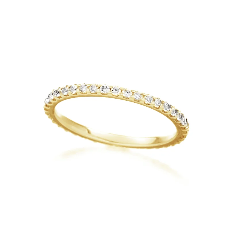 women’s halo engagement ring with diamond-Fishtail Diamond Eternity Wedding Band