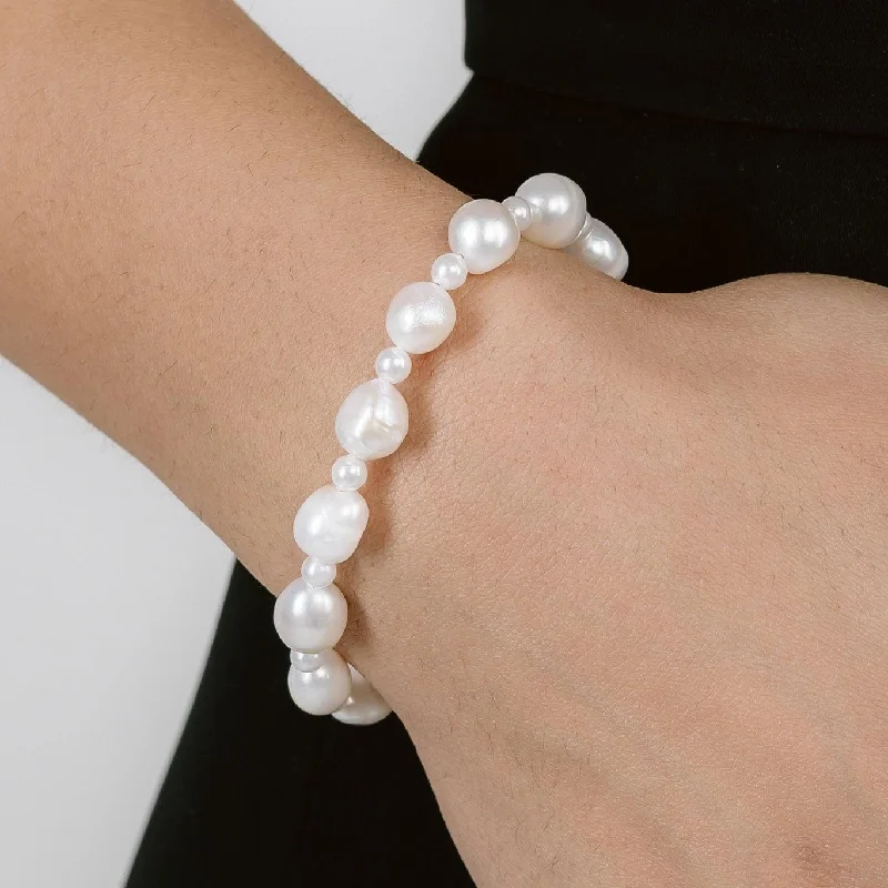 women’s classic bangles-Mixed Freshwater Pearl Bracelet