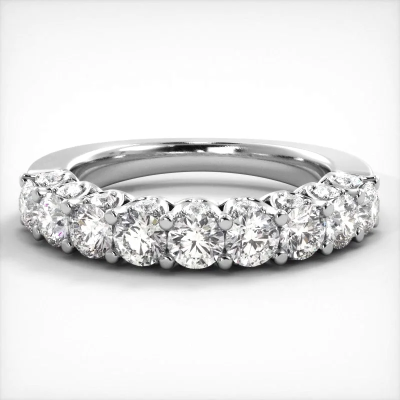 women’s round engagement rings-1.71 ct. Round Diamond Wedding Band