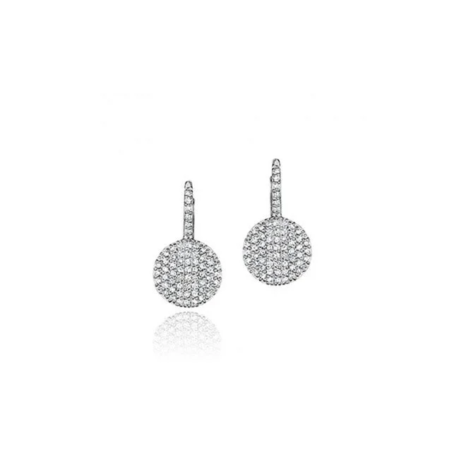 women’s sparkling earrings-Petite Infinity Leverback Earrings