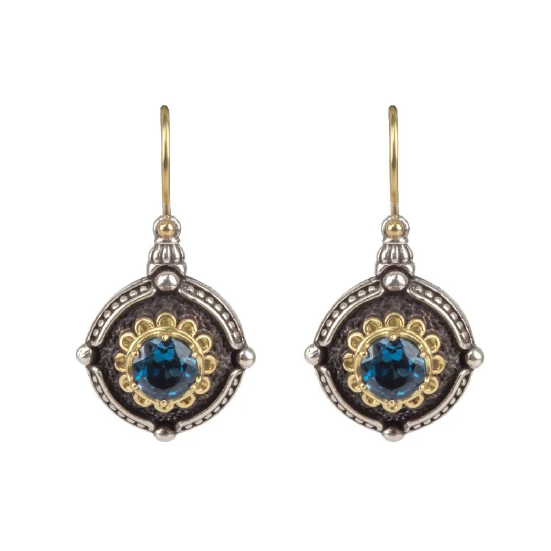 women’s wedding stud earrings-London Blue Topaz Earrings