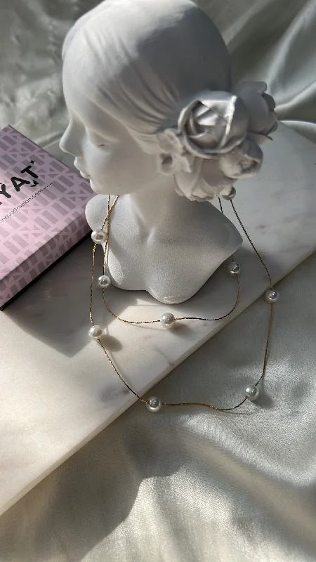 women’s fine necklaces-Olivia pearl necklace