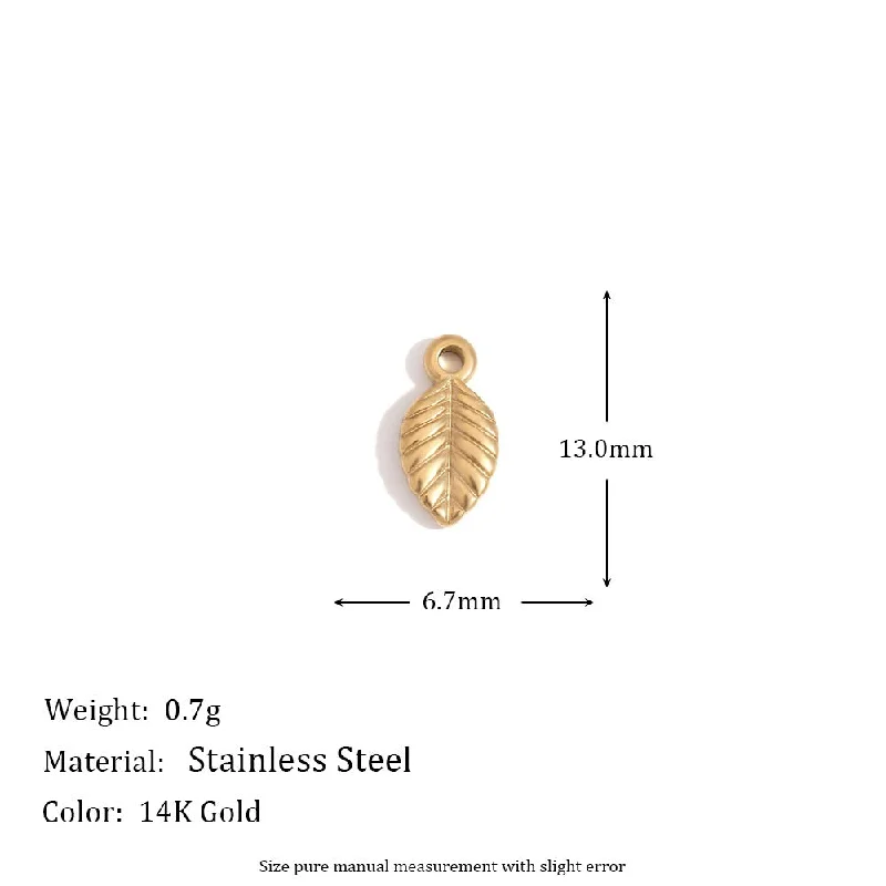 Leaf Pendant - Gold