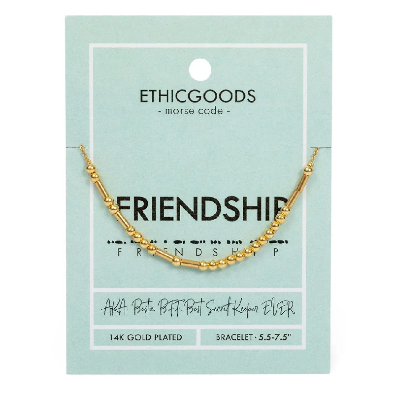 women’s classic bangles-Morse Code "Friendship" Bracelet, Thailand