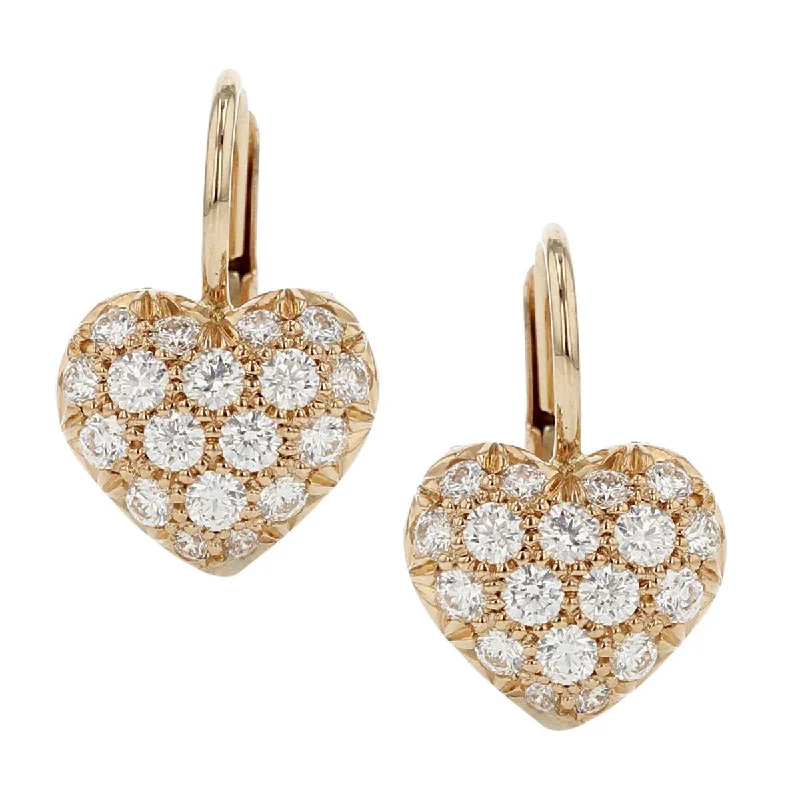 women’s small earrings-Pav√© Sweetheart Earrings