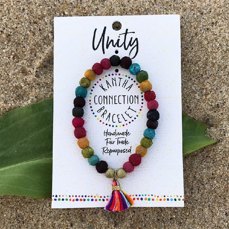 women’s butterfly bracelets-Unity Recycled Rainbow Bracelet, India