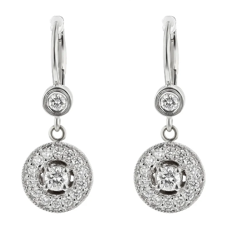 women’s sapphire earrings-Penny Preville 18K Gold Diamond Drop Earrings