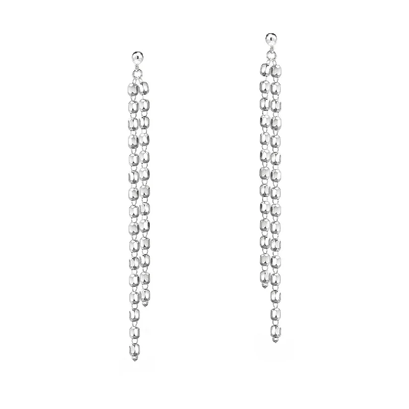 women’s contemporary earrings-Radiance Double Drop Earrings