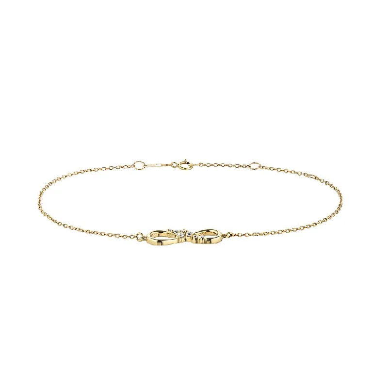 women’s boho bangles-Infinity Lab Grown Diamond Bracelet