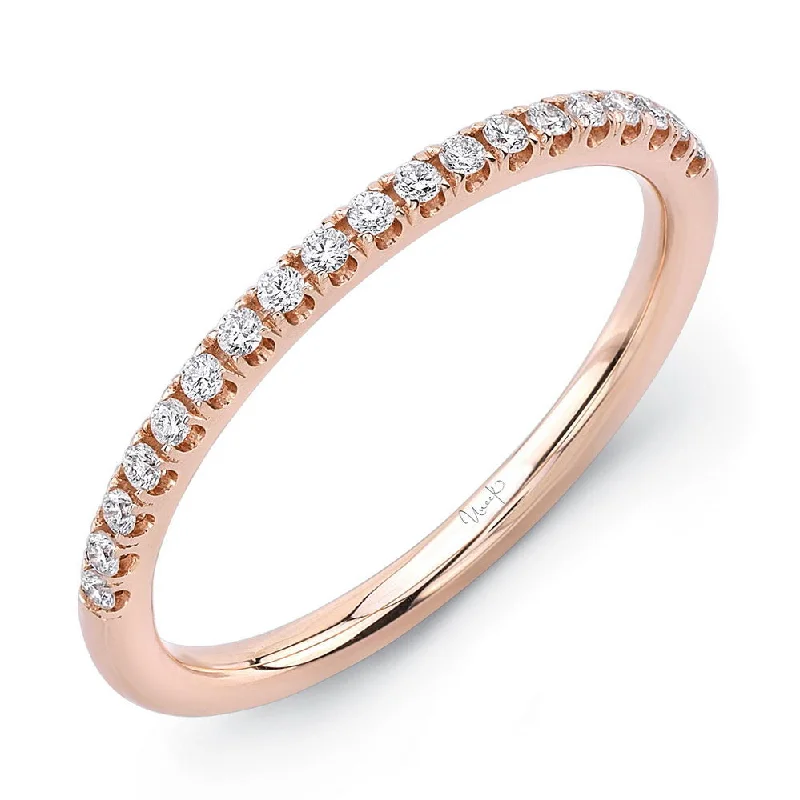 women’s rose gold diamond engagement rings-Uneek Amore U-Pave Diamond Wedding Band