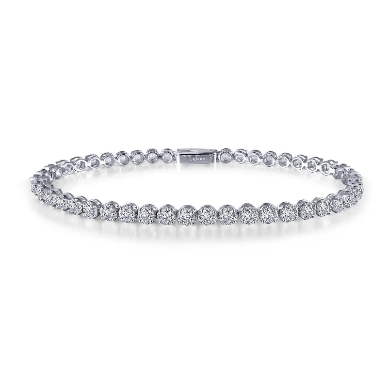 women’s gold-plated bracelets-Lafonn Simulated Diamond 4.50ct. Classic Tennis Bracelet B0034CLP