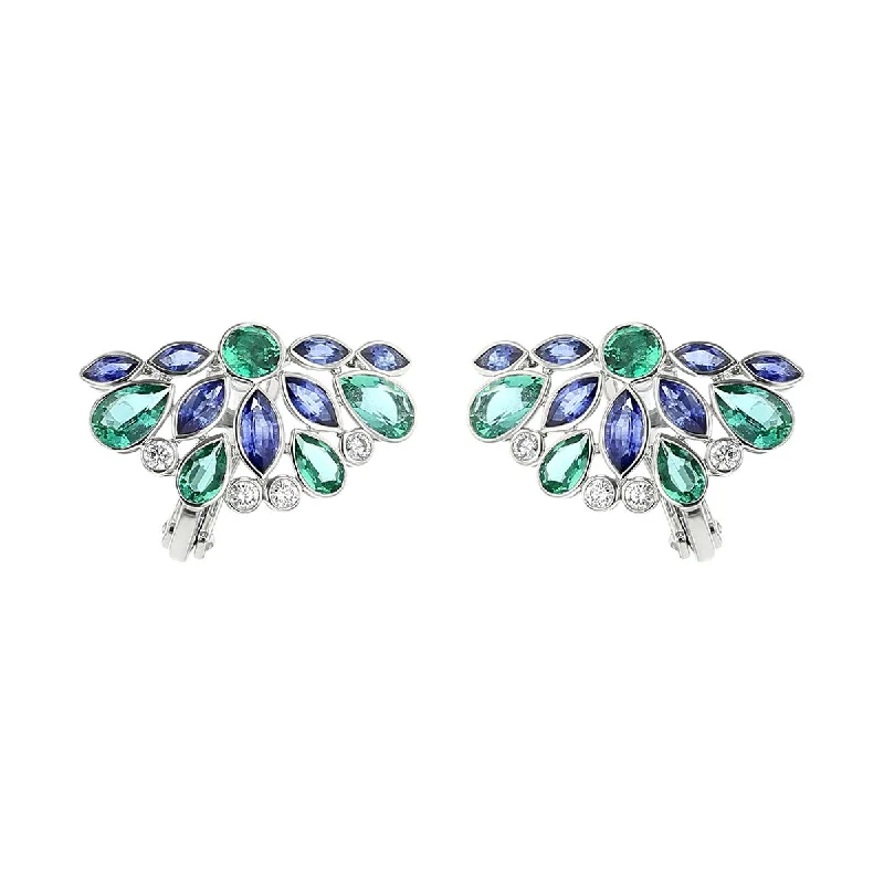 women’s sapphire earrings-Multi Color De La Vie Earrings