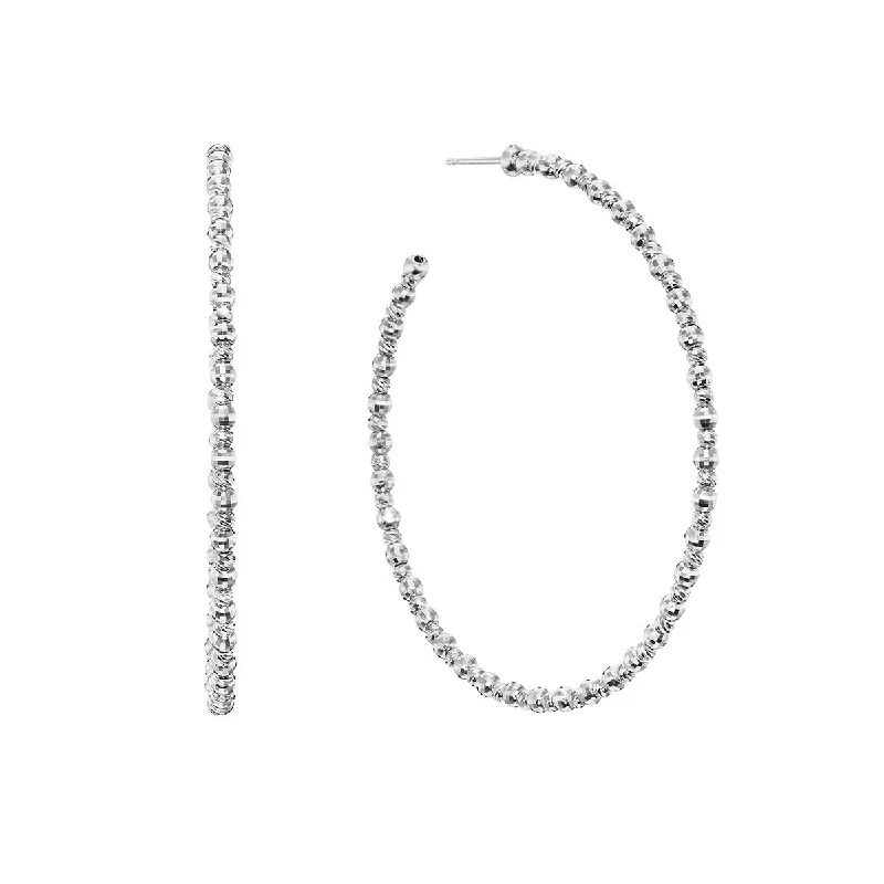 women’s minimalist earrings-Large Limitless Hoop Earrings