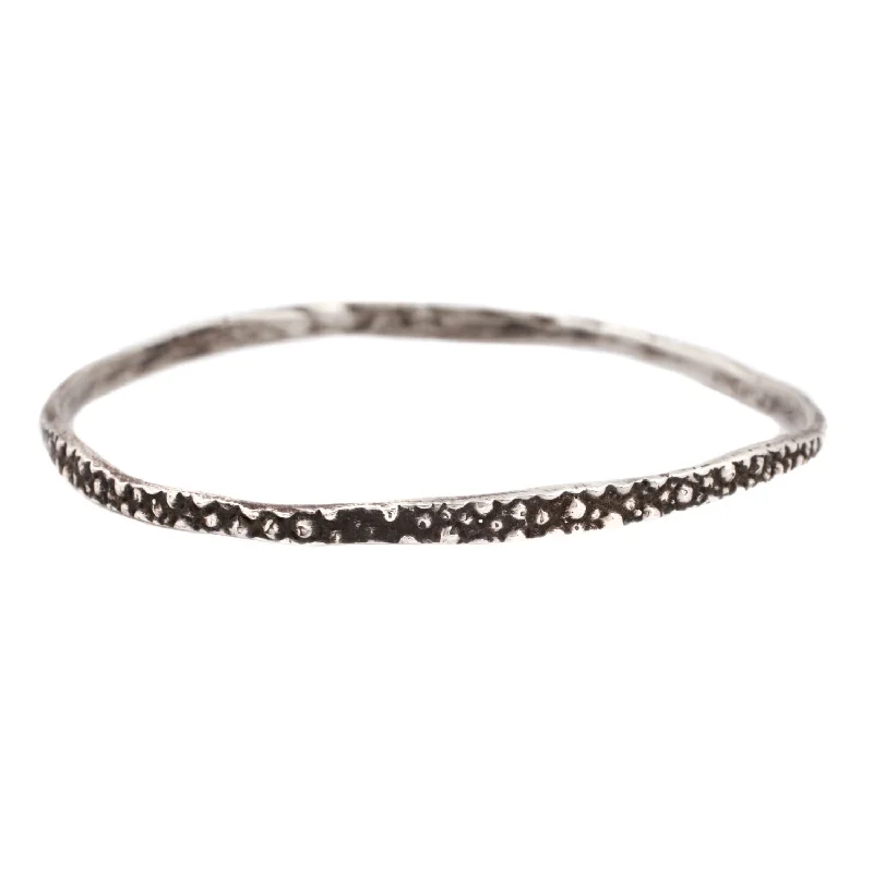 women’s hinged bangles-Silver Stingray Bangle