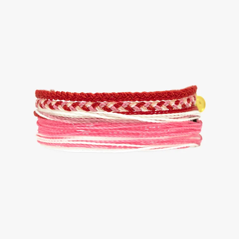 women’s braided bracelets-Heartstrings Friendship 5 Pack