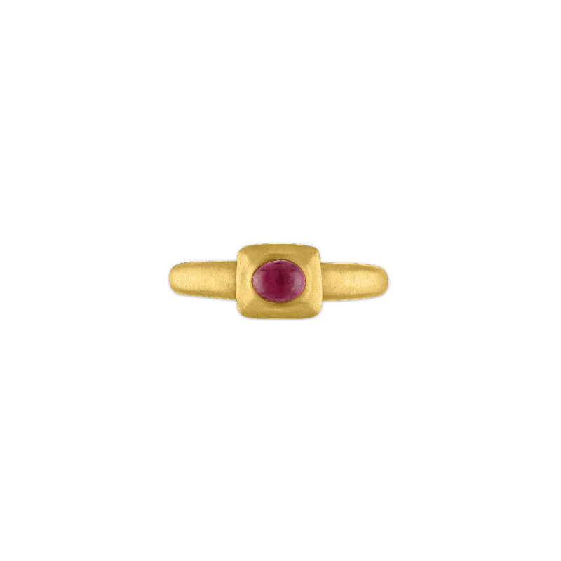 women’s sapphire rings-Ruby Pinch Ring