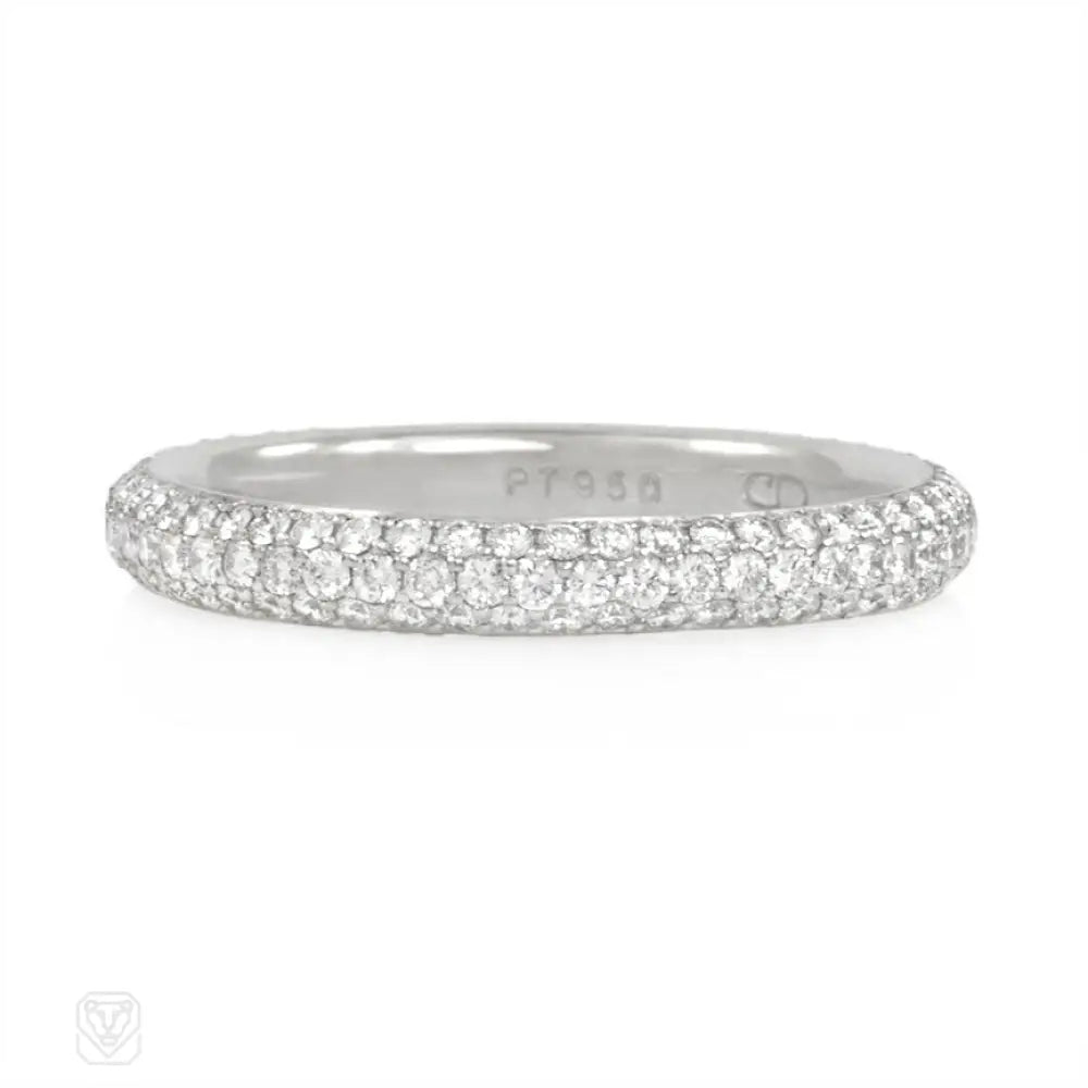 women’s custom engagement rings-Micro-pavé diamond wedding band.