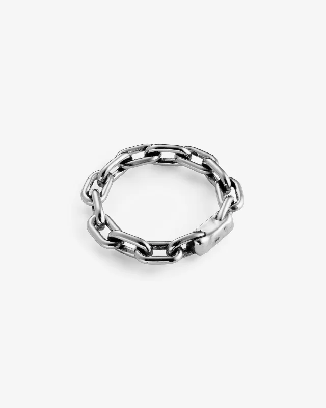 women’s cubic zirconia rings-Cellar Chain Ring