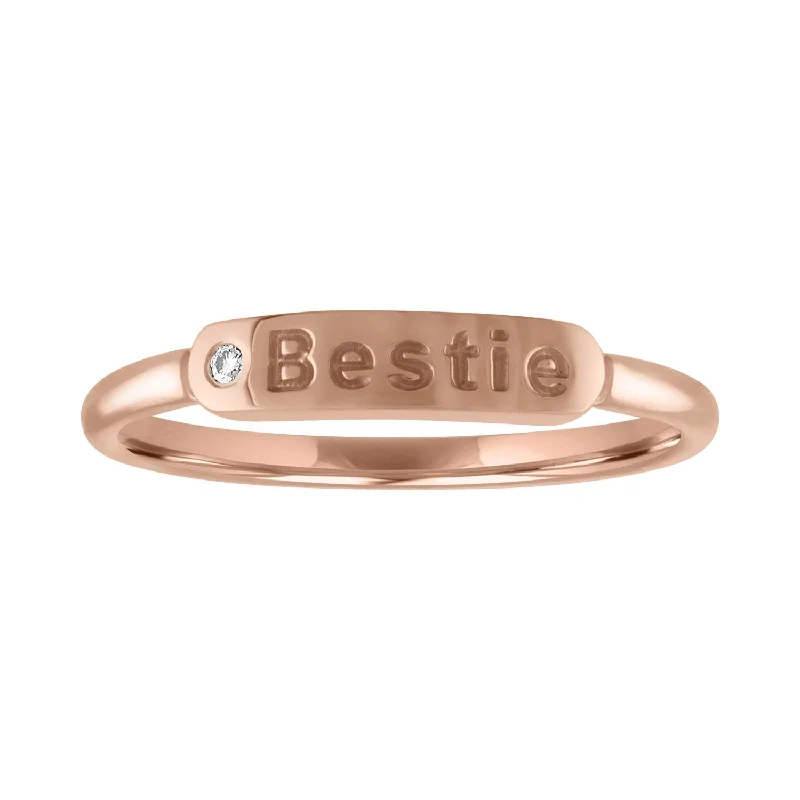 women’s side-stone rings-The Twiggy BESTIE Skinny Signet Ring