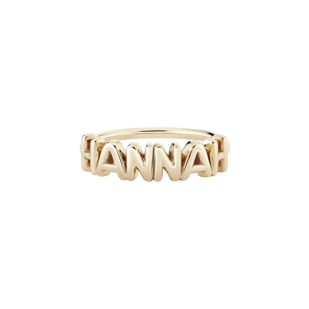 women’s minimal rings-Helium Name It Ring