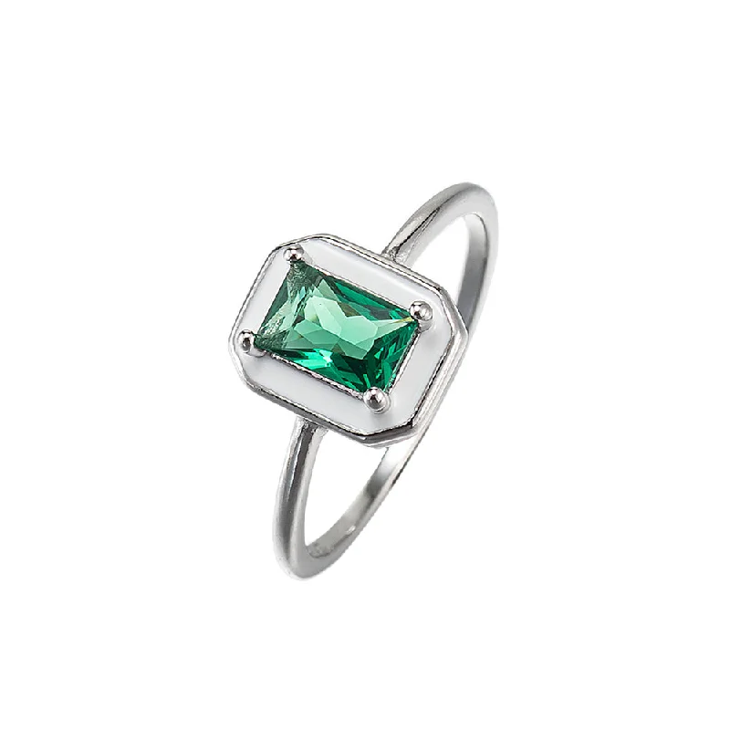 925 Sterling Silver Green