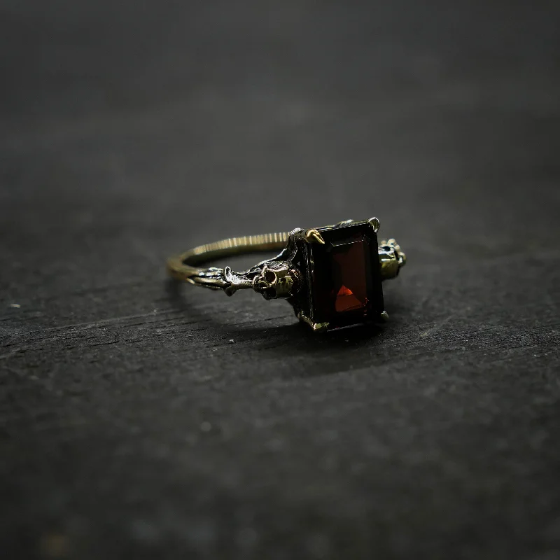 women’s unique rings-Custom Elysium Ring - Garnet - Gold