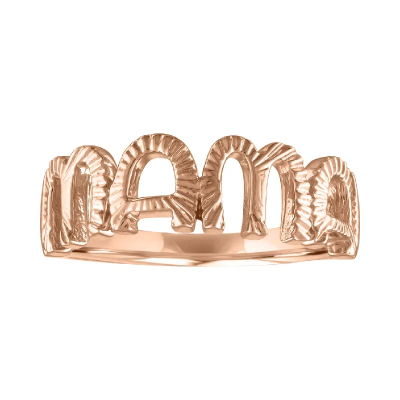 women’s personalized rings-The Veda Mama Fluted Ring